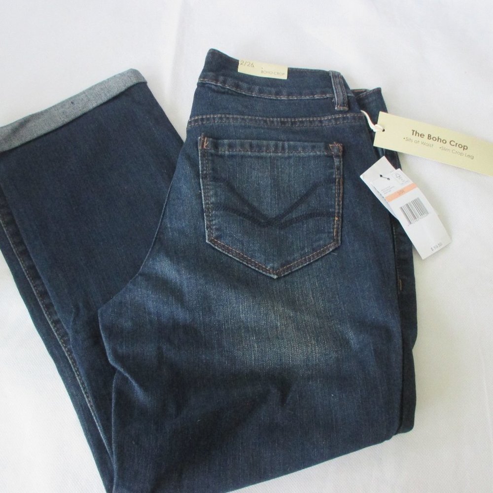 NWT - VINTAGE AMERICA jeans - Boho Crop - sz 2/26 - MSRP $59.50